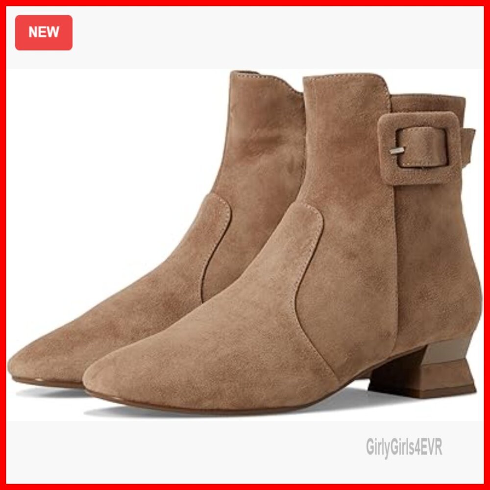 Zippered Ankle Boots Low Heel 1-2 Inch Dress Boots Women's Shoes
